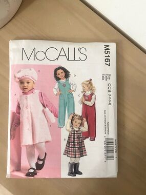 McCall’s M5167 Easy Stitch ’n Save Toddler Clothing Sewing Pattern Sizes 1–4